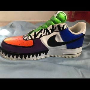 Used custom Nike Air Force 1s